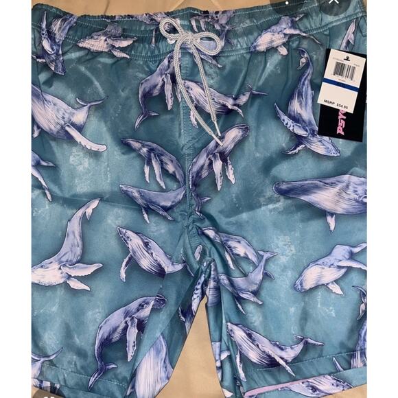 Psycho Tuna Other - Psycho Tuna Swim Trunks-Whales